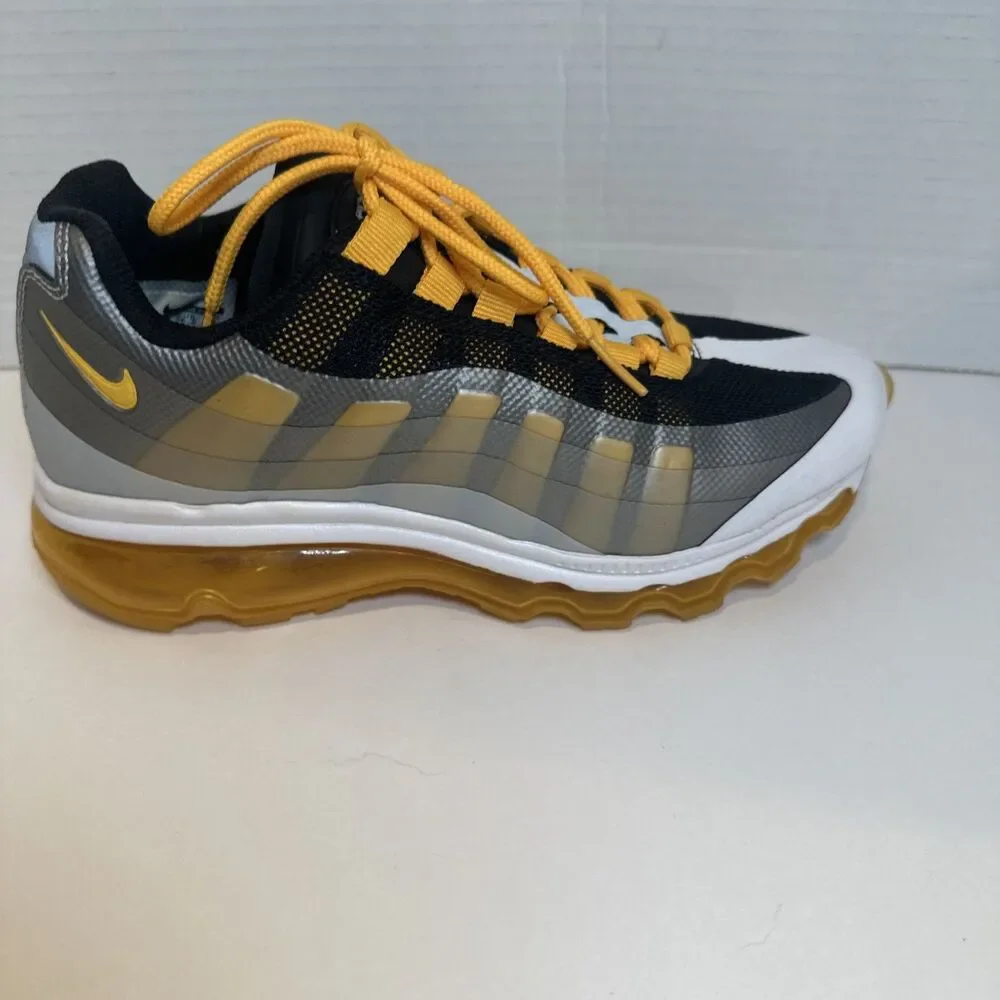 Nike Air Max 95 Orange Silver White Black Running Shoes Low Top Sneakers Neon 6